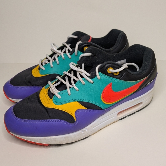 Nike Air Max 1 SE Windbreaker 2019 Size 10 AO1021-023 Multicolor Running Shoes - Picture 4 of 8